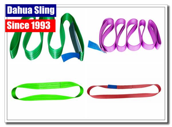 1 Ply Endless Nylon Lifting Slings , Nylon Rigging Slings For Heavy Duty Lifting