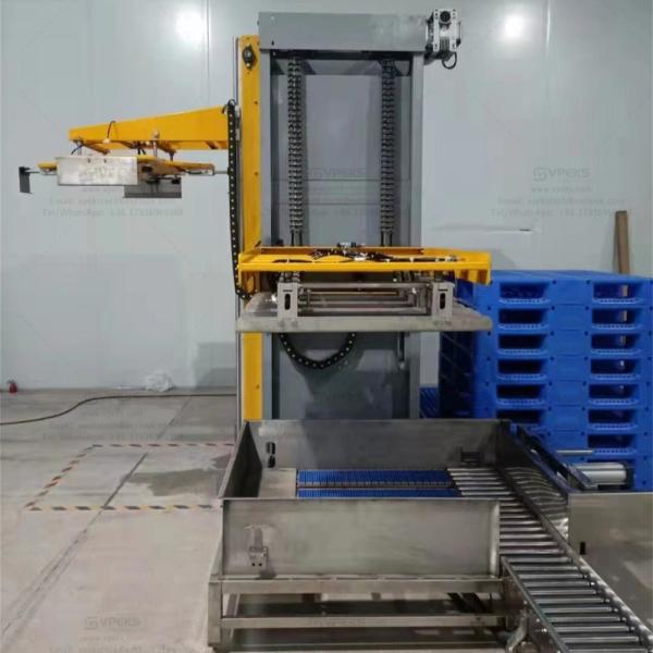 Siemens PLC Controlled Low Level Palletizer For Efficient Palletizing Of Bottled Water