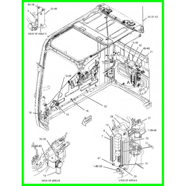 Части экскаватора кабеля проводки провода коробки взрывателя E320D 259-5223 запасные