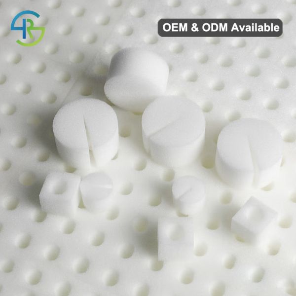 White Round Hydroponic Grow Sponge Seed Starter Plug For Indoor Gardening Planting