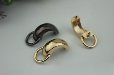 Metal bag part gunmetal color 35 mm zinc alloy handbag arch bridge with nickel free