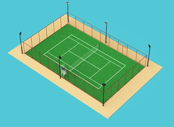 Acrylic Sports Flooring Paddle Tennis Court Portable Outdoor Basketball Court