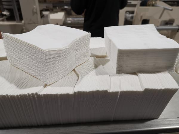 Start Business Stable Speed 600pcs/Min PLC Napkin Tissue Paper Making Machine