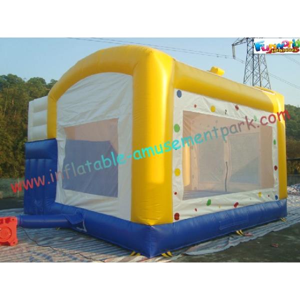 155KG Blue Inflatable Bouncy Castles Slide For Garden / Playground
