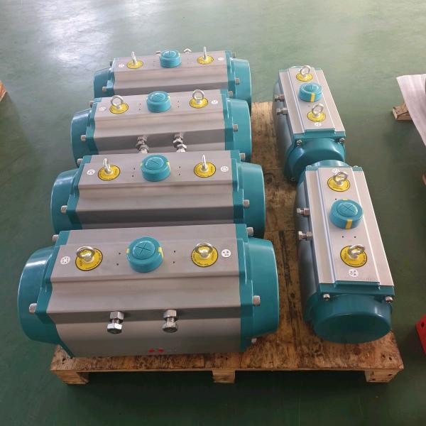 Double Action Pneumatic Actuator -40℃ to 80℃ ISO 5211 DIN 3337