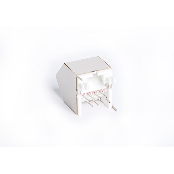 Защелка PCB Джек UL94V-0 RJ45 вверх по 45 положениям TM52C811EXX4W ориентации 8 °