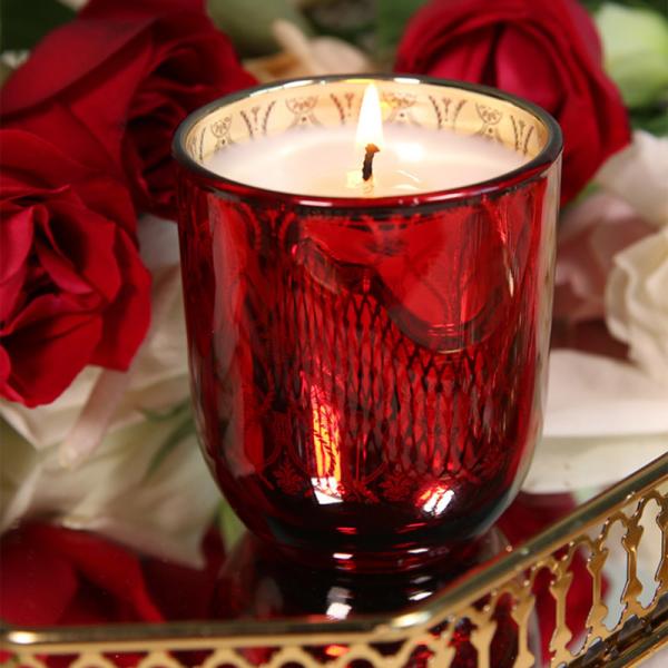 Custom Luxury Packing Scented Wedding Crystal Rose Gold Holder