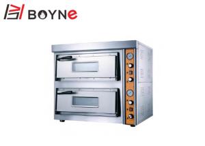 Industrial Electric Pizza Oven Countertop 2 Layer Ceramic Baseplate 120kg 8.4kw