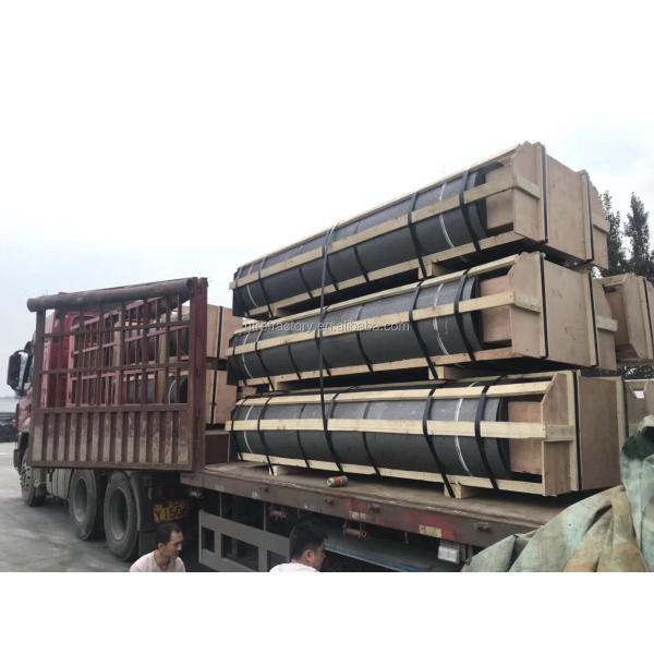 Огнеупорные материалы Черный графитовый электрод для электрических дуговых печей