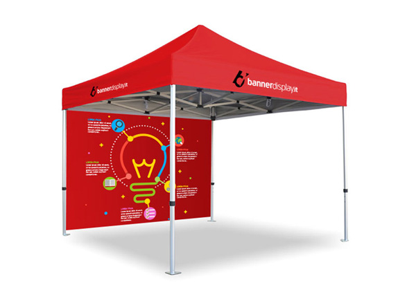 Red Heavy Duty Folding Tent , Outdoor Pop Up Canopy Tent Easy To Assemble