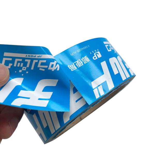 80mm 40mm Zebra Direct Thermal Labels Stickers Blue Linerless