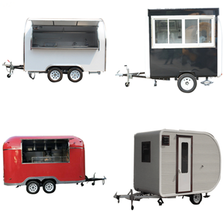 Airstream BBQ Food Cart Food Truck Trailer Fully Equipped Tow Bar Trailer for Winery