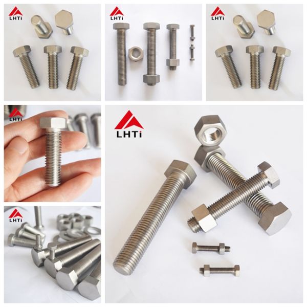 Industrial Titanium Hex Bolt Screw , Grade 2 DIN934 Titanium Hex Nuts