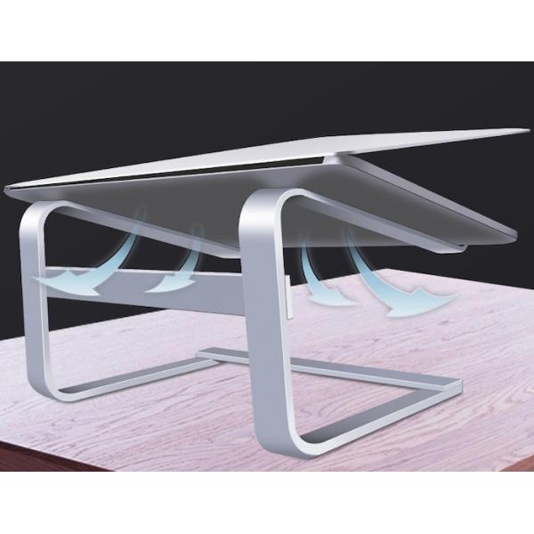 260*230*160MM Lightweight Silver Aluminum Desktop Metal Laptop Stand