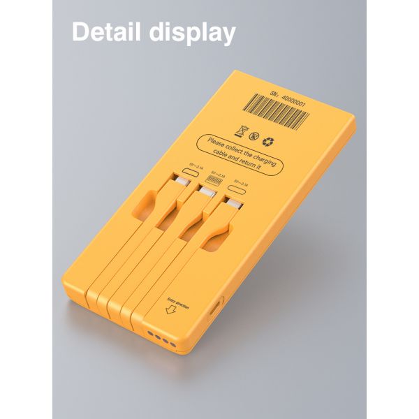 6 Slots Shared Power Bank Portable Rental Battery for Restaurant Charging