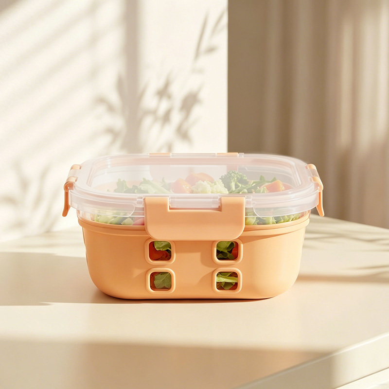 Odor-resistant Borosilicate Glass Food Containers with Silicone Sleeve for Premium Kitchen & Home Living Brands