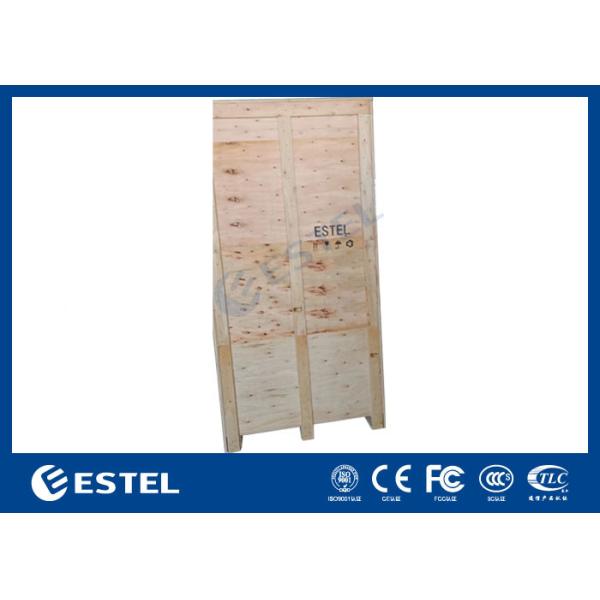 17U Capacity Outdoor Telecommunication Enclosures IP55 Floor Mount Installation