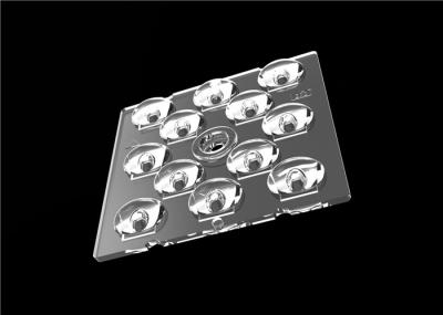 3030 SMD Wide Angle LED Lens , Optical Square LED Lens For Outdoor Lighting