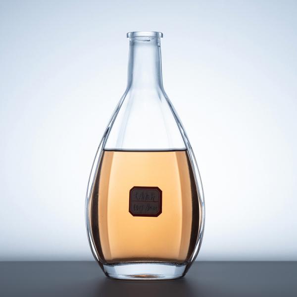 OEM/ODM Acceptable Super Flint Material Glass Bottle for Custom Made Liquor