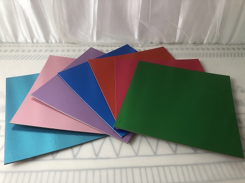 Eco Friendly Square Colorful PET Film  Cake Cardboard Base