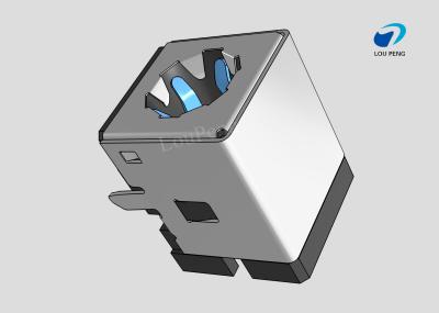 DC Jack Connectors, Cable-to-Board, 4 Position, Jack, Right Angle, Printed Circuit Board, DIP