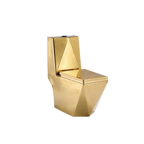 Diamante dourado ocidental cerâmico 200mm da bacia de toalete da armadilha de S 180mm