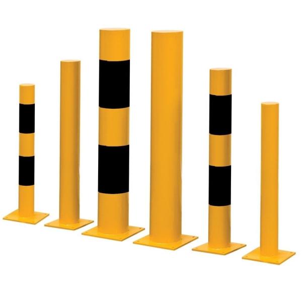 Black Bull Type XL Heavy Duty Bollard - 273 x 1200mm - Yellow and Black From China Metal Fabrication Factory