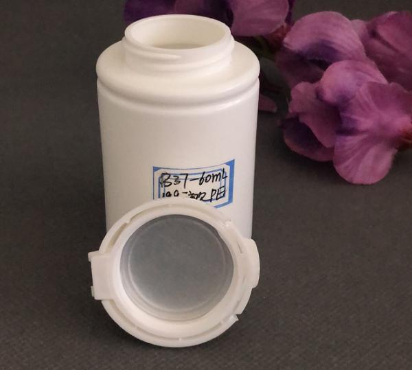 60g PE Eco Friendly Plastic Pill Bottles Flip Screw Top Cap Acid Alkali Resistance