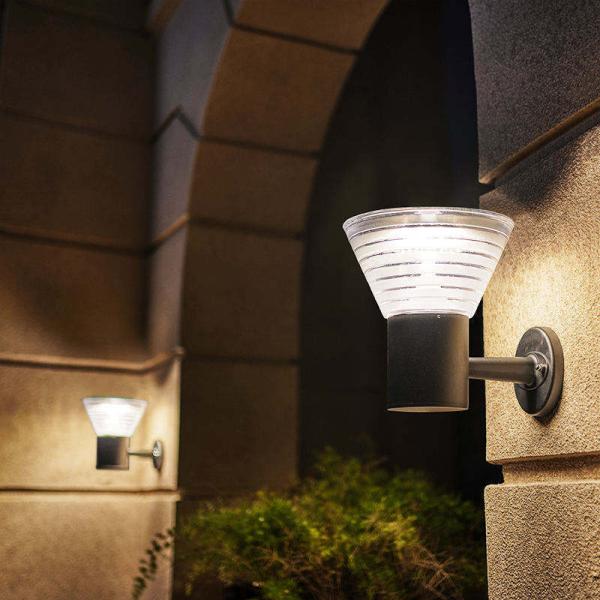 Exterior Modern Waterproof Solar Wall Light Hotel Garden Led Ip65 Solar Wall Lamp