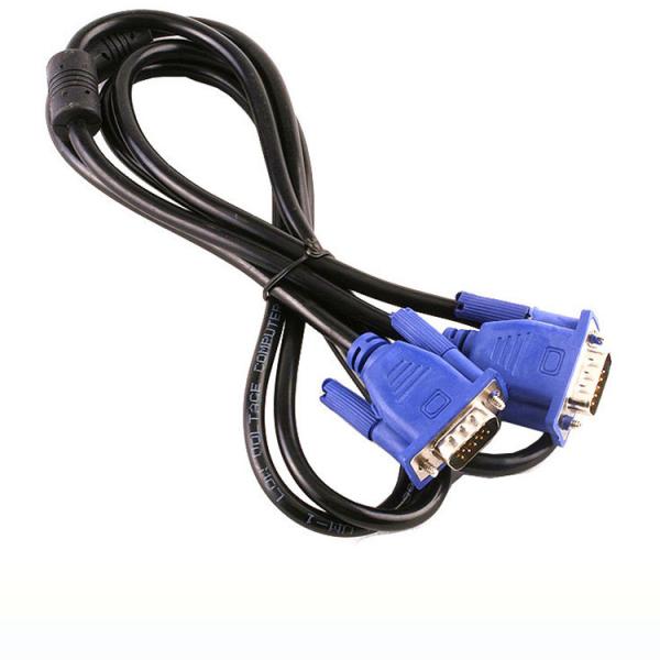 Retail Wholesale VGA/SVGA HDB15 1.5M VGA Cable Male To Male Cable For Computer Projector