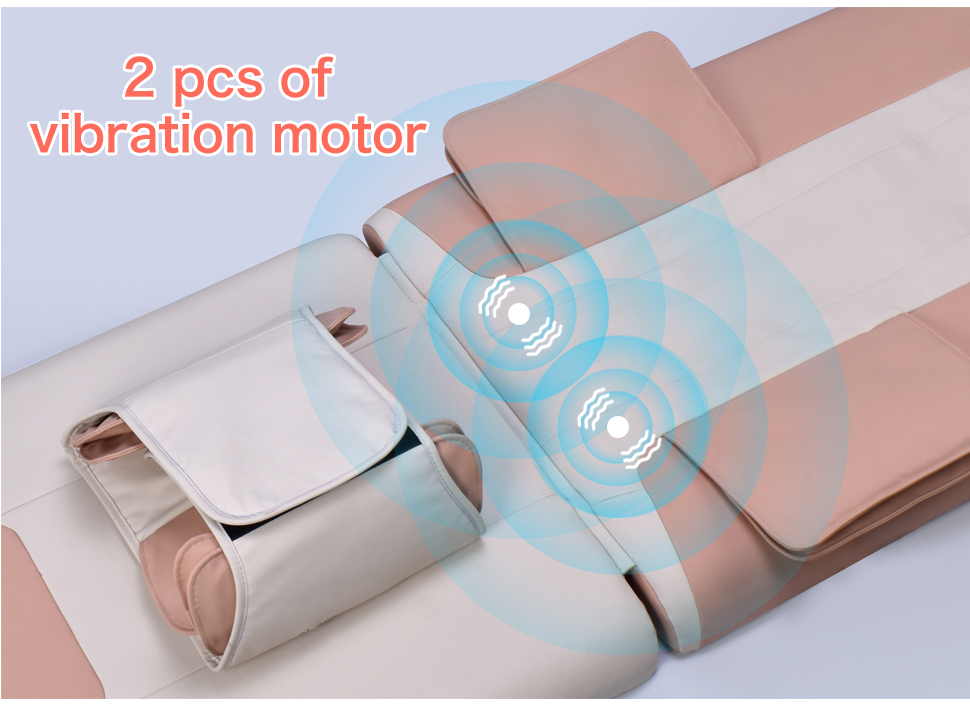 Full Body Massage Mattress with Shiatsu Neck Massager Heat Pad and Timing Control for Body Relaxation