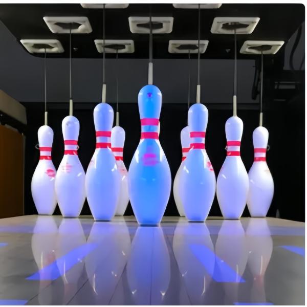 Entertainment Activities Bowling Pin Triangular Setup Non-Toxic Paint Edge-Safe Design
