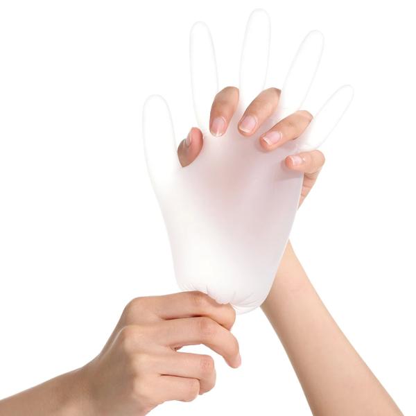 Waterproof Disposable Vinyl Gloves Transparent Use For Kitchen