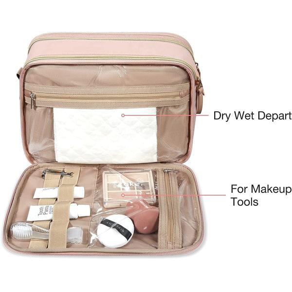 Large Capacity Travel Toiletry Bag Makeup Cosmetic Organizer Bag Water Resistant