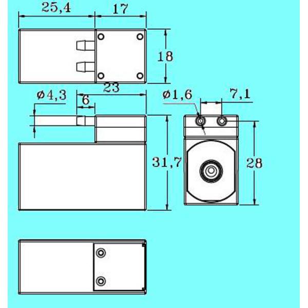 6V DC Medical Electric Operated Diaphragm Pump , Micro Diaphragm Pump 1.4L/M Flow