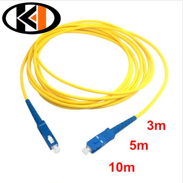 Single Mode G657A SC UPC APC Fiber Optic Patch Cord for Indoor Outdoor FTTH Network