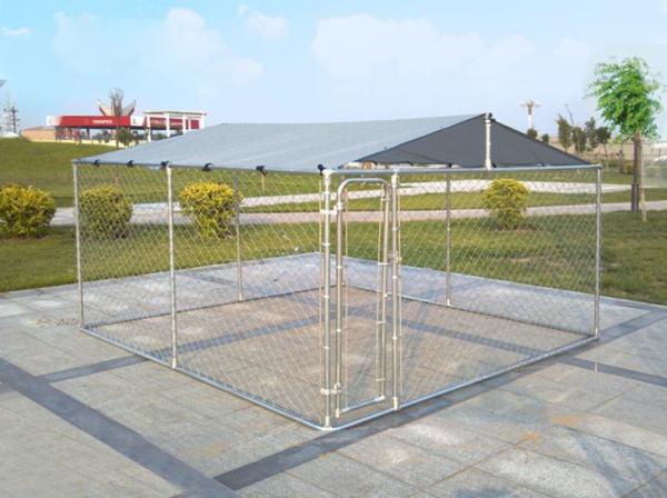 4x4x1.82M Thick Hot Galvanized Fence Big Dog Kennel/Metal Run/Pet house/Outdoor Exercise Cage