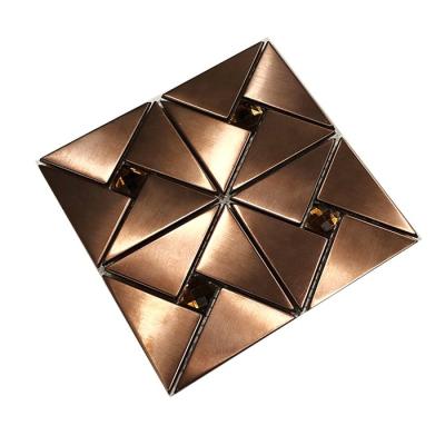 Gold Rose Pvd Plating CR Colored Stainless Steel Sheet With Mosaic