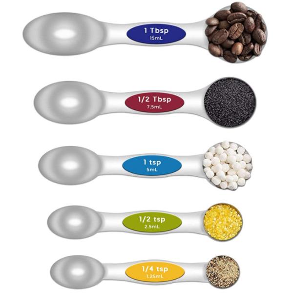Copos de cozimento de aço inoxidável da colher de medição da cozinha para seco ou líquido