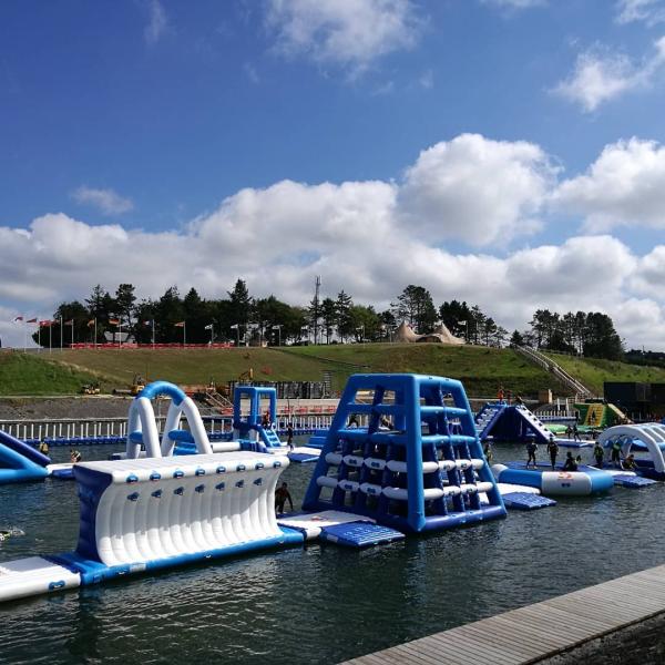 Commercial Inflatable Water Park Games Adult Water Obstacle Course