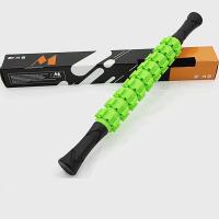 da vara verde da massagem de 17.5x1.5in rolo à mão para o tubo inoxidável dos músculos