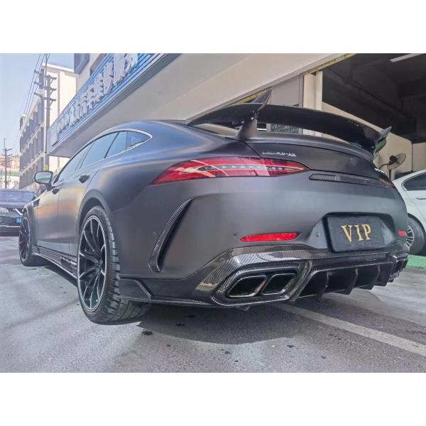 Para el Mercedes AMG GT50 53 63 Fibra de carbono Kit de carrocería AMG GT50 53 63 Actualizado Top Style Fibra de carbono delantera de labio difusor spoiler