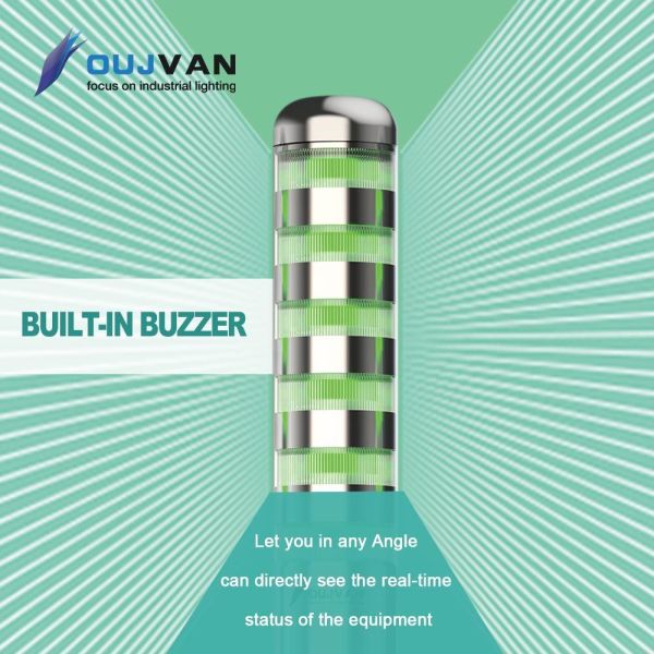 Luz de señalización industrial de aluminio RYG para máquina CNC, con atenuador, 12V 24V 220V