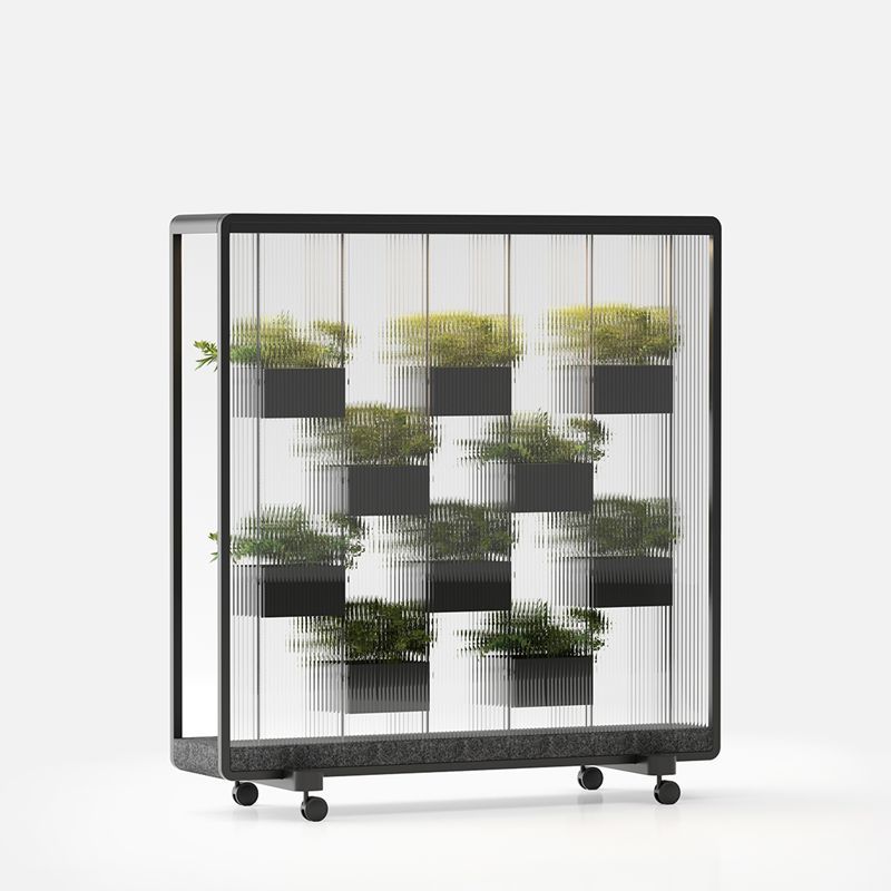 Multi Functional Plant Room Divider With Rolling Casters Office Planter Dividers