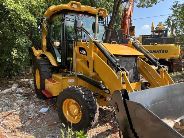 4 Wheel Drive Tractor Backhoe Loader CAT 430F For Excavation