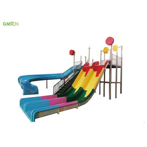 Residential Kids Big Water Slide Swimming Pool Play Equipment UV Resistance