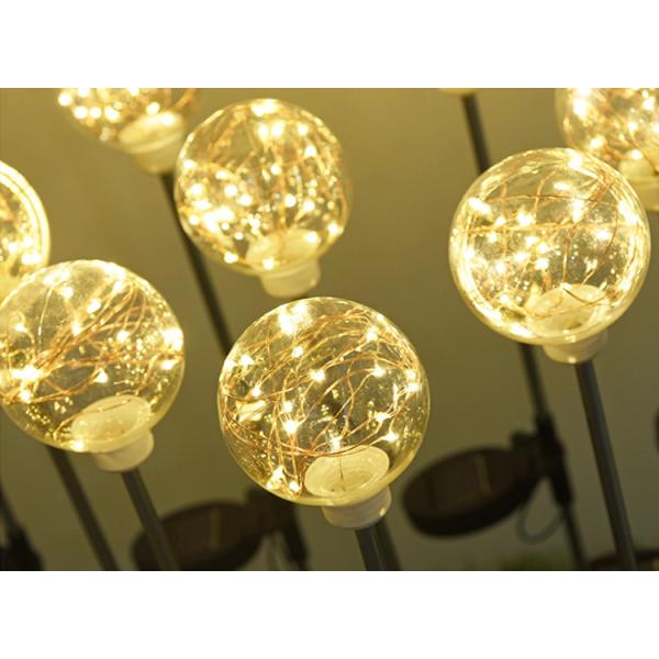 Solar Copper wire ball lights Garden Decoration Plugin Ground Lamp Lawn Lamp