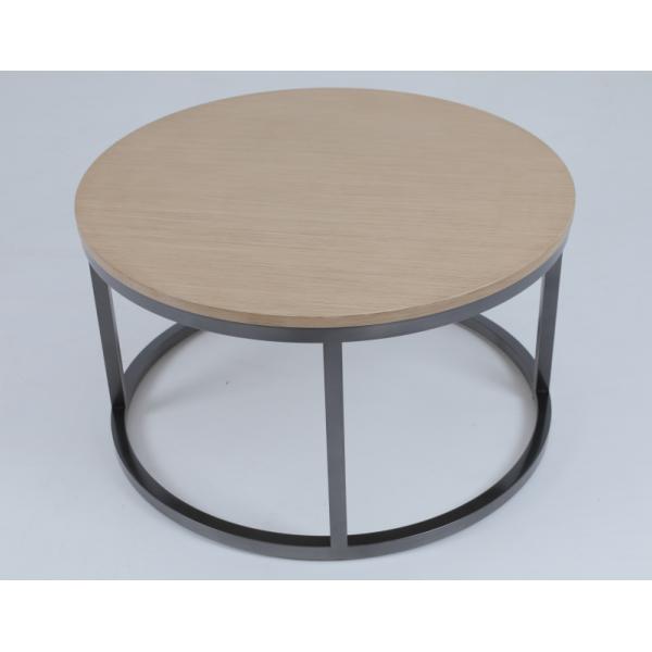 Wood No Folded Modern Round Coffee Table Lobby