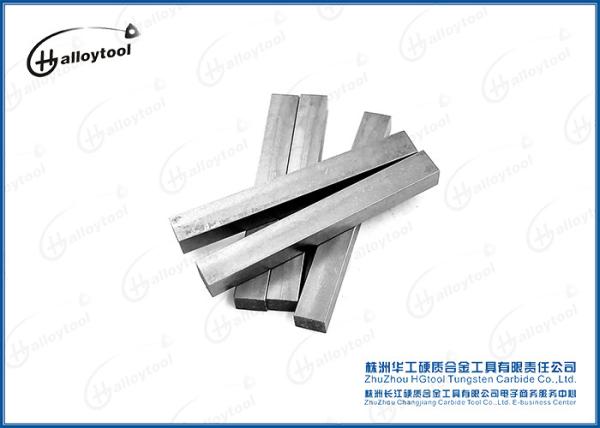 Gray Cemented Carbide Strips For Wearing Parts / Tungsten Carbide Flat Bars