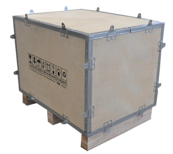 Custom Wooden Box Packaging Stackable Wooden Packing Crates In Transit